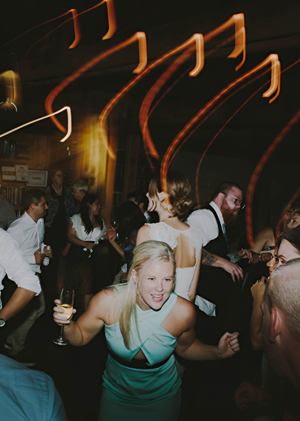 Dancing during a wedding reception